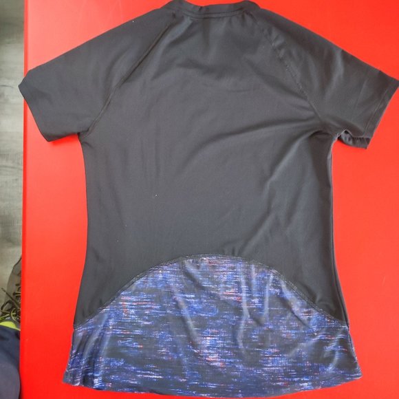 Domyos 360 degrees cardio training shirt blue black women's size M - Picture 3 of 5